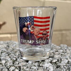 3/$30 Trump Shot Shotglass Fight! Fight! Fight!